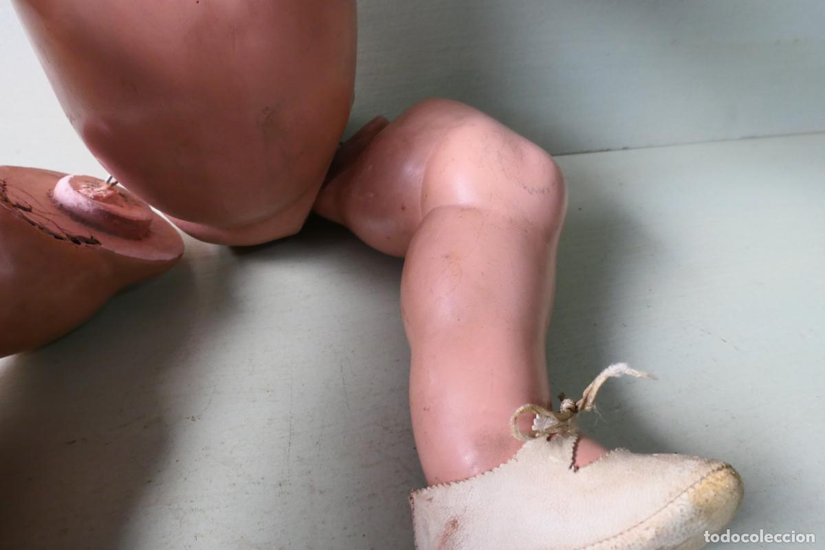 Mu&ntilde;eca espa&ntilde;ola clasica: Antiguo Mu&ntilde;eco beb&eacute;, bebote de composicion. - Foto 12