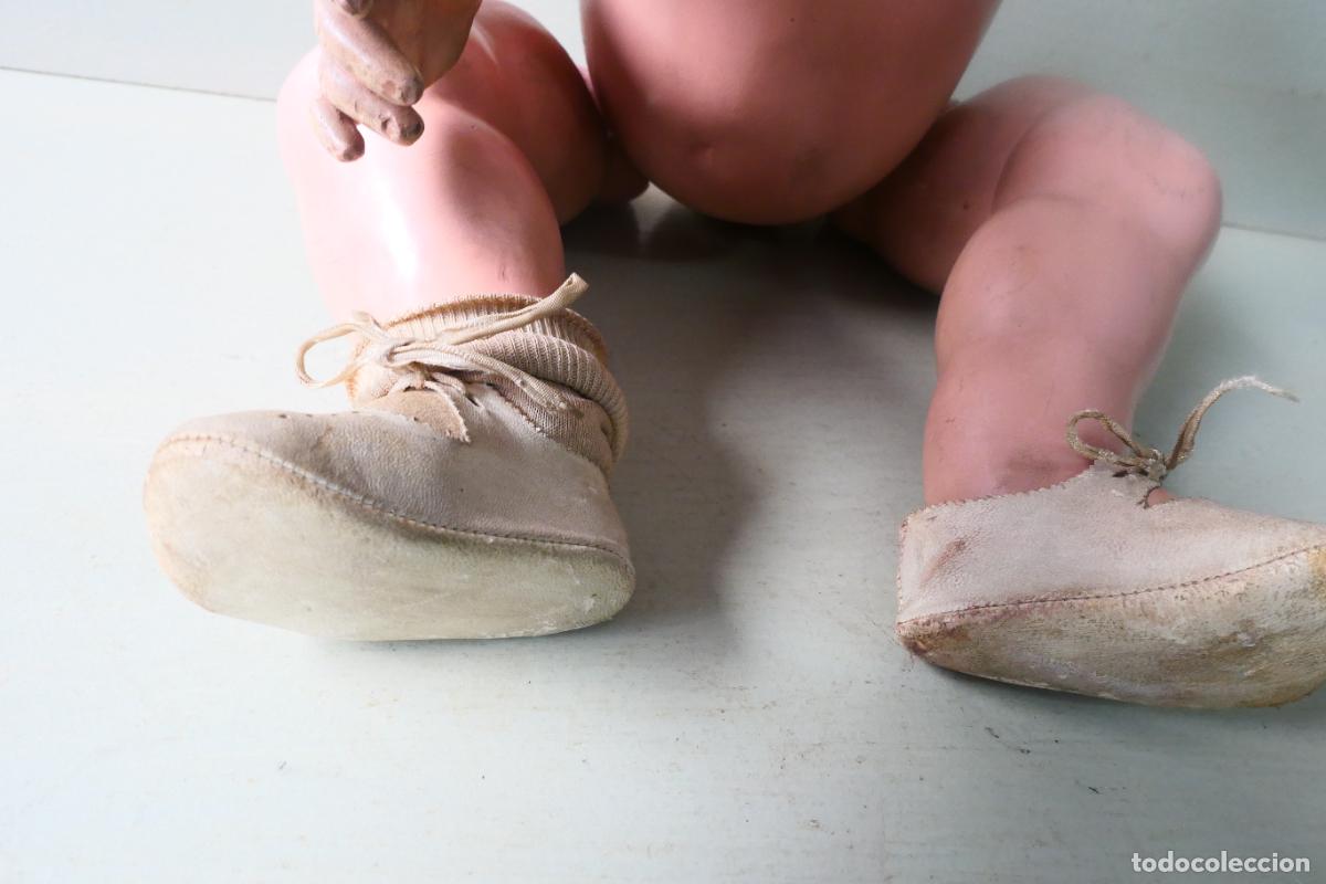 Mu&ntilde;eca espa&ntilde;ola clasica: Antiguo Mu&ntilde;eco beb&eacute;, bebote de composicion. - Foto 14