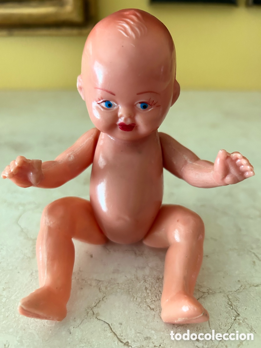 Mu&ntilde;eca espa&ntilde;ola clasica: ANTIGUO MU&Ntilde;ECO DE CELULOIDE. MU&Ntilde;ECA. MIDE 15CM - Foto 1