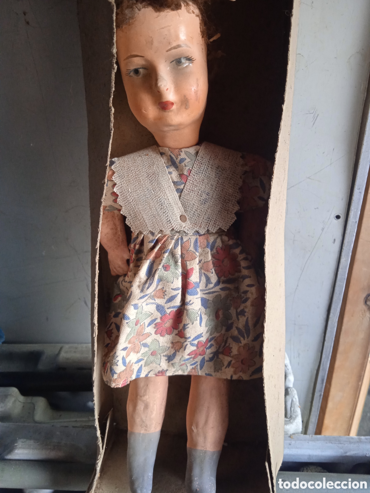 Mu&ntilde;eca espa&ntilde;ola clasica: Mu&ntilde;eca de cart&oacute;n piedra - Foto 1