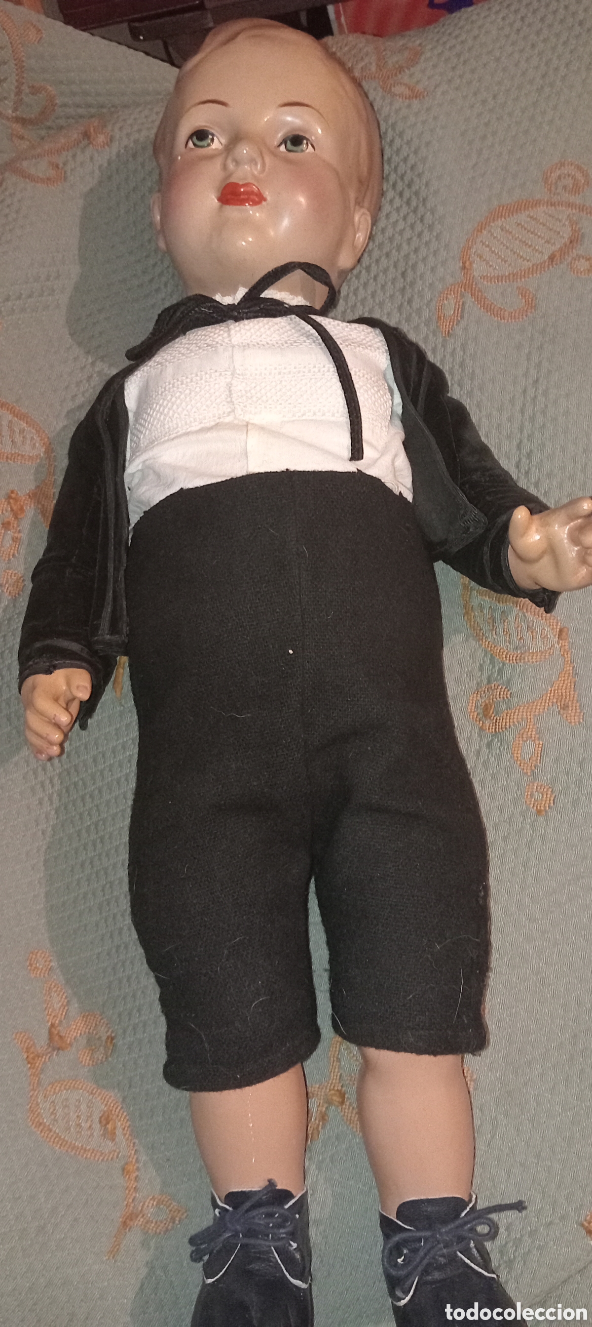 Mu&ntilde;eca espa&ntilde;ola clasica: Mu&ntilde;eco antiguo grande - Foto 2