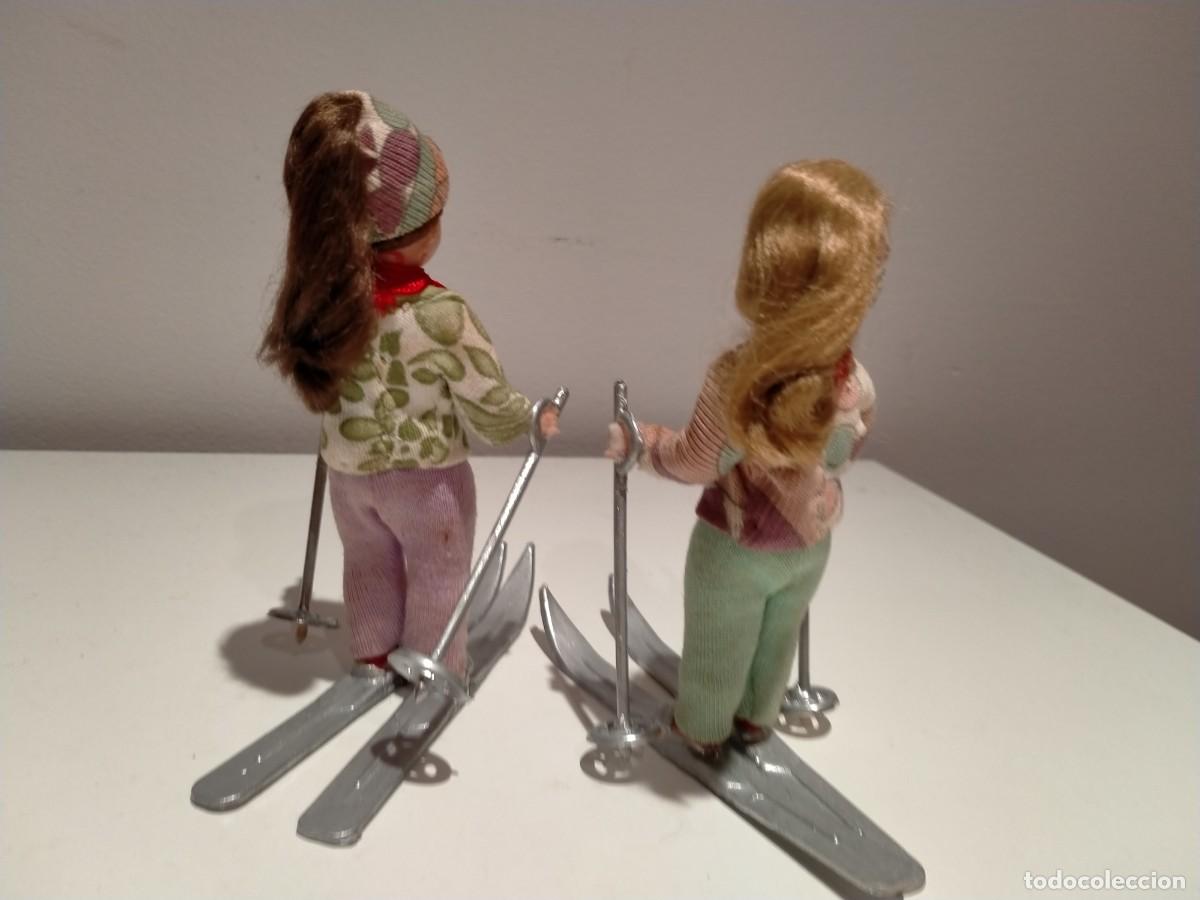Mu&ntilde;eca espa&ntilde;ola clasica: Mu&ntilde;equitas de celuloide esquiadoras - Foto 3