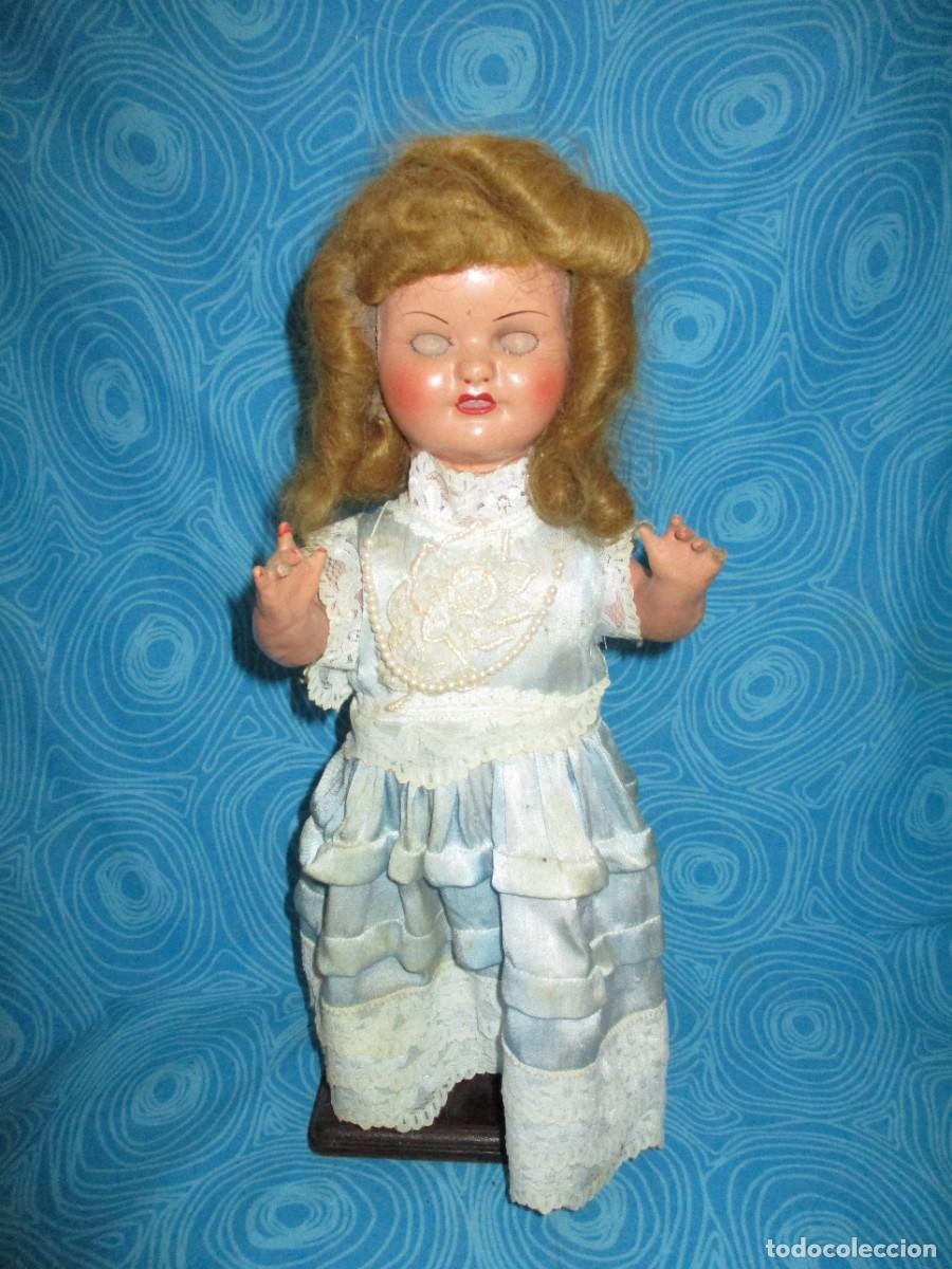 Mu&ntilde;eca espa&ntilde;ola clasica: ANTIGUA MU&Ntilde;ECA COMPOSICION ANDARINA - Foto 2