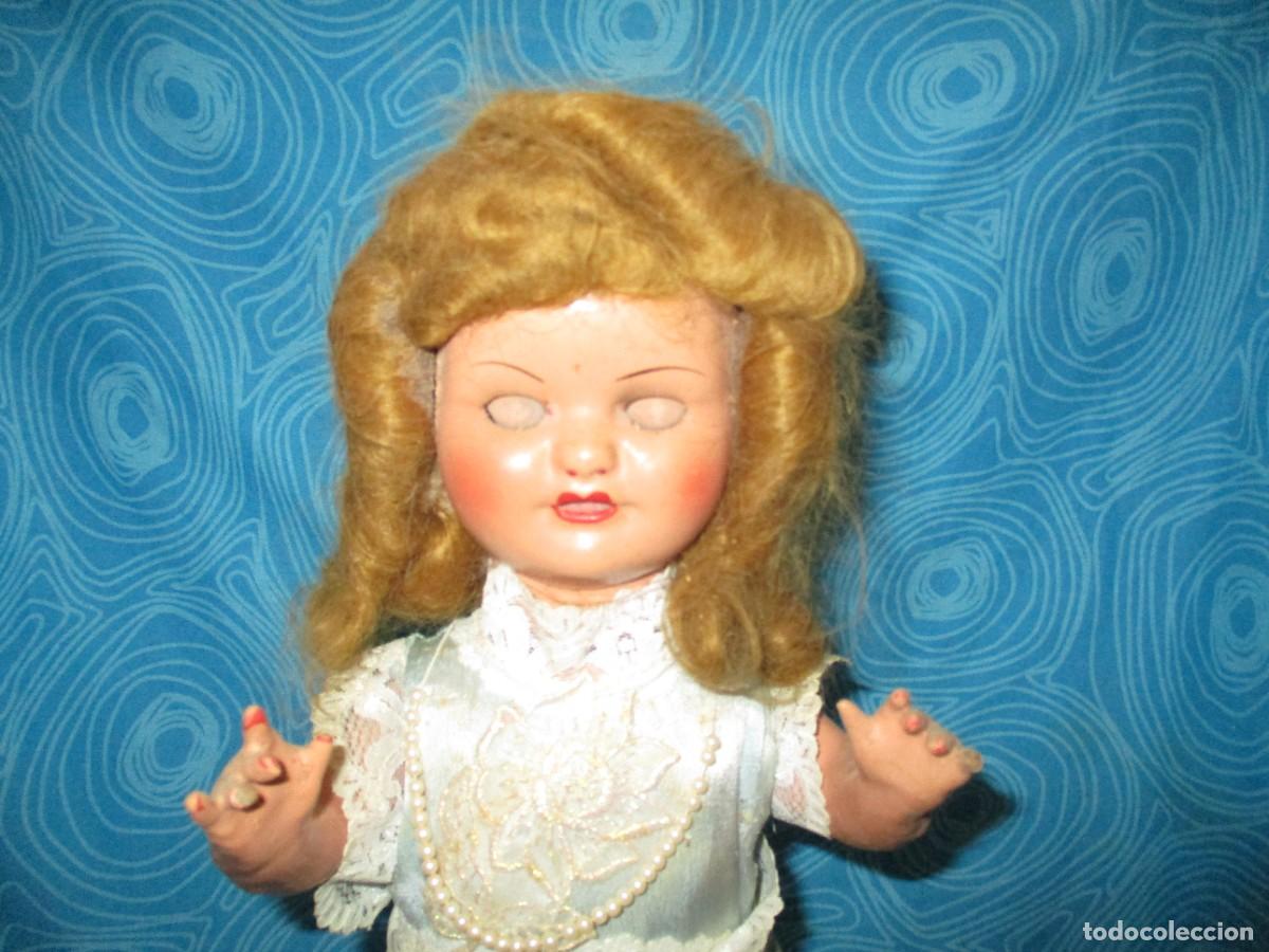 Mu&ntilde;eca espa&ntilde;ola clasica: ANTIGUA MU&Ntilde;ECA COMPOSICION ANDARINA - Foto 3