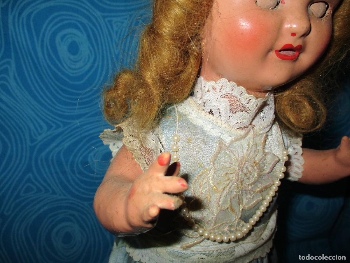 Mu&ntilde;eca espa&ntilde;ola clasica: ANTIGUA MU&Ntilde;ECA COMPOSICION ANDARINA - Foto 4