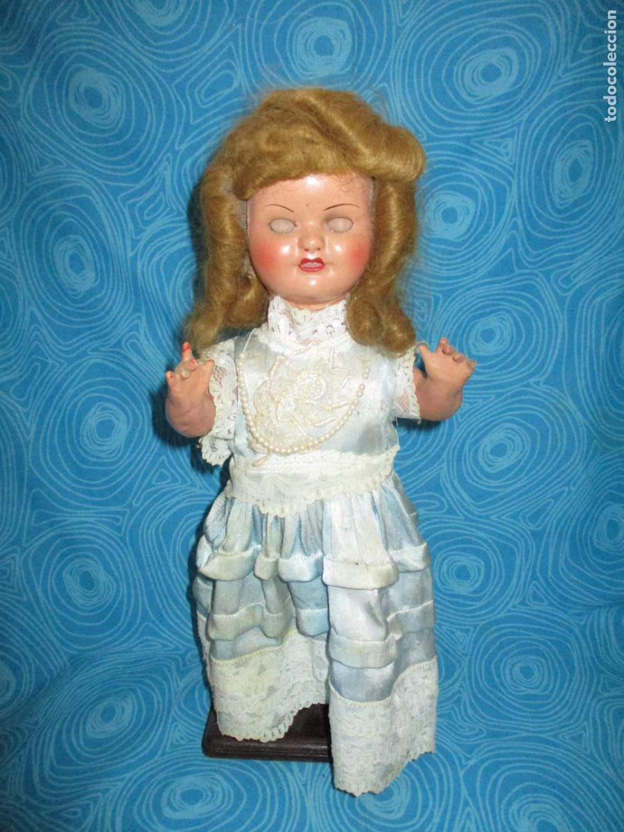 Mu&ntilde;eca espa&ntilde;ola clasica: ANTIGUA MU&Ntilde;ECA COMPOSICION ANDARINA - Foto 1
