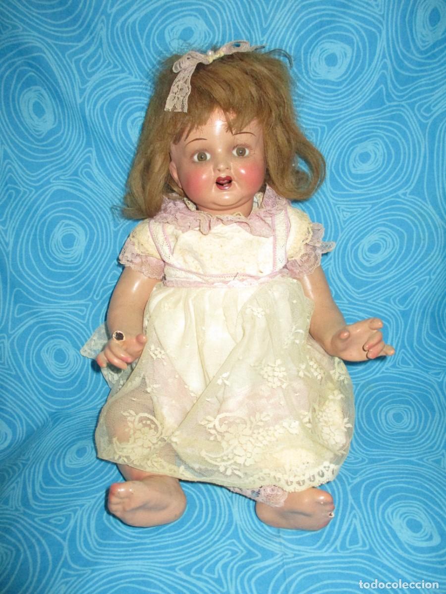 Mu&ntilde;eca espa&ntilde;ola clasica: ANTIGUA MU&Ntilde;ECA COMPOSICION 50 CM - Foto 2