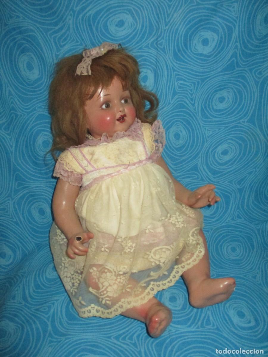 Mu&ntilde;eca espa&ntilde;ola clasica: ANTIGUA MU&Ntilde;ECA COMPOSICION 50 CM - Foto 13