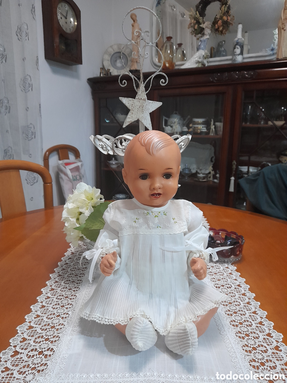 Mu&ntilde;eca espa&ntilde;ola clasica: MU&Ntilde;ECO CELULOIDE MANOLIN O NANIN DE DIANA - Foto 1