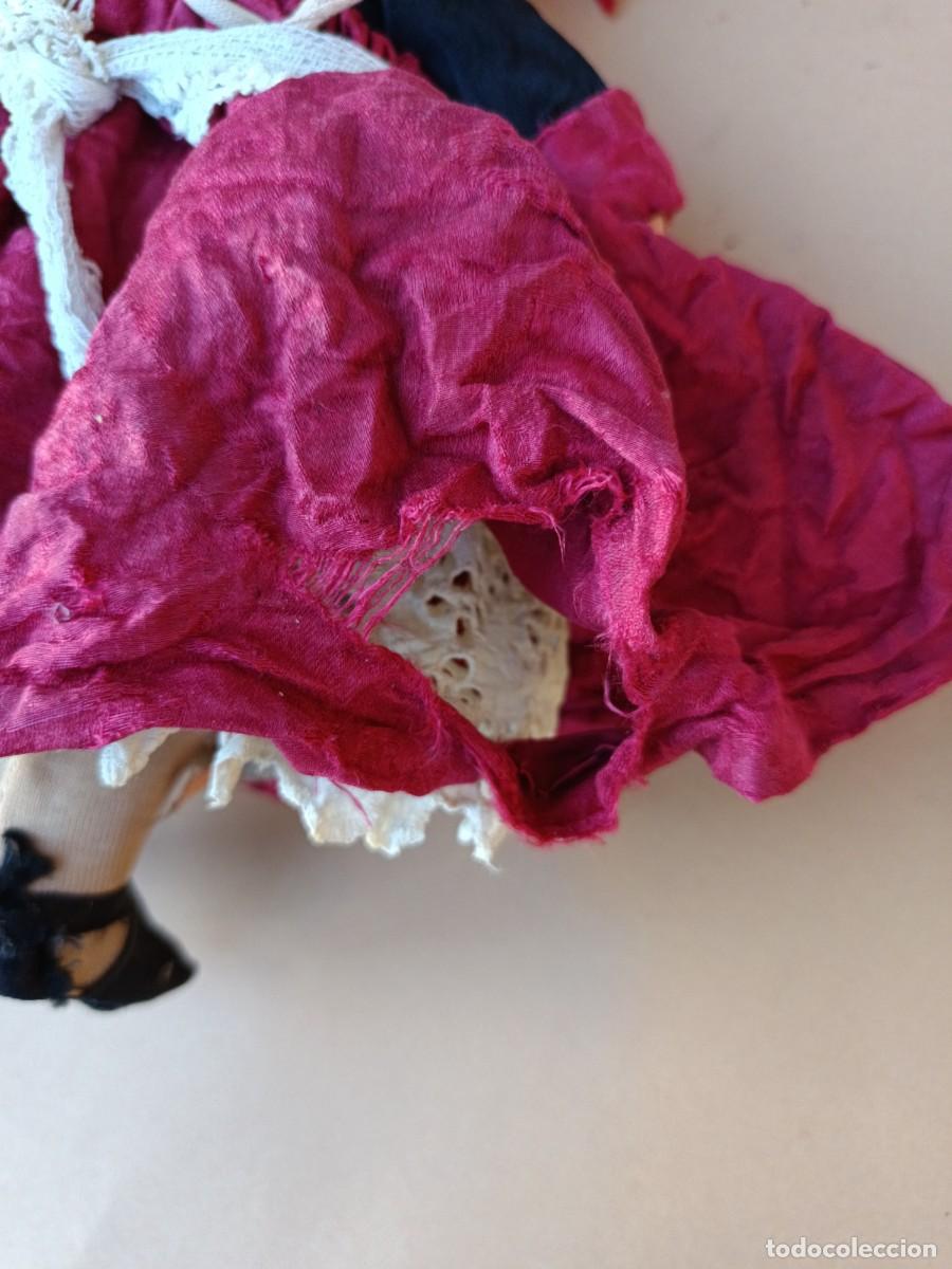 Mu&ntilde;eca espa&ntilde;ola clasica: Antigua mu&ntilde;eca de cart&oacute;n - Foto 3