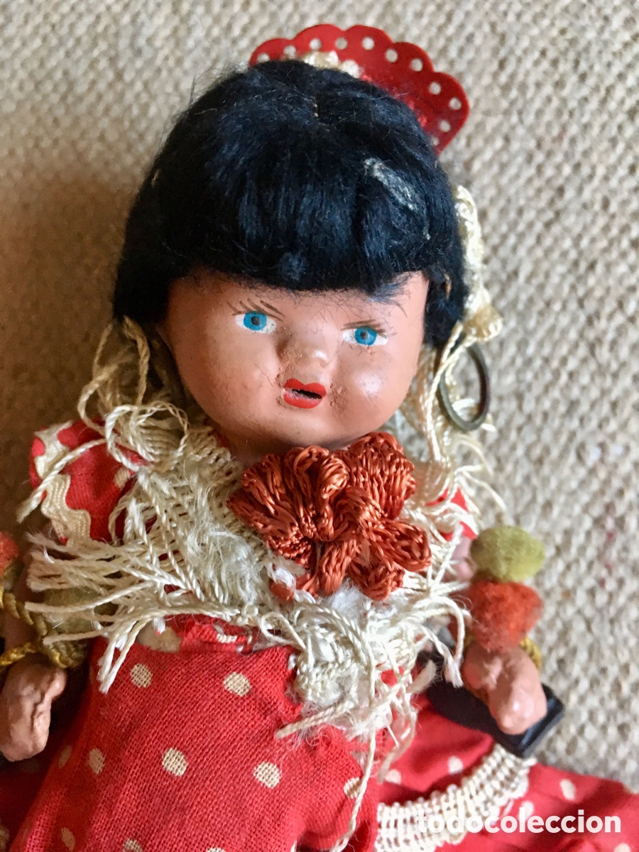 Mu&ntilde;eca espa&ntilde;ola clasica: Peque&ntilde;a mu&ntilde;eca de terracota - Foto 3