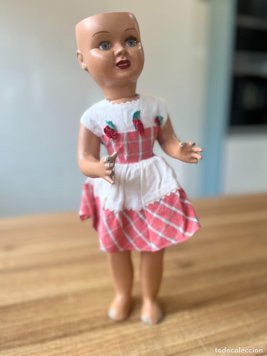 Mu&ntilde;eca espa&ntilde;ola clasica: Mu&ntilde;eca antigua Teres&iacute;n sin pelo - Foto 1