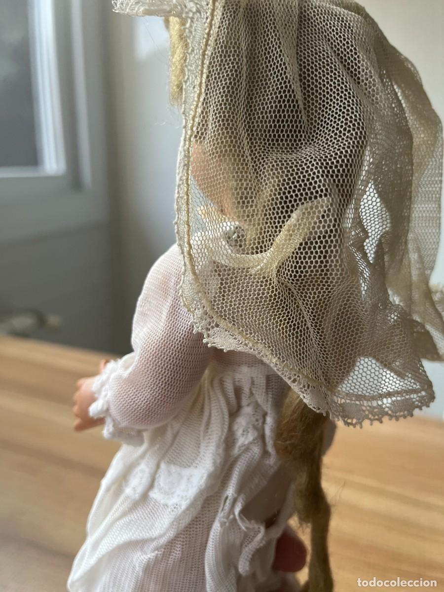 Mu&ntilde;eca espa&ntilde;ola clasica: Mu&ntilde;eca antigua de comuni&oacute;n tipo Teres&iacute;n - Foto 4
