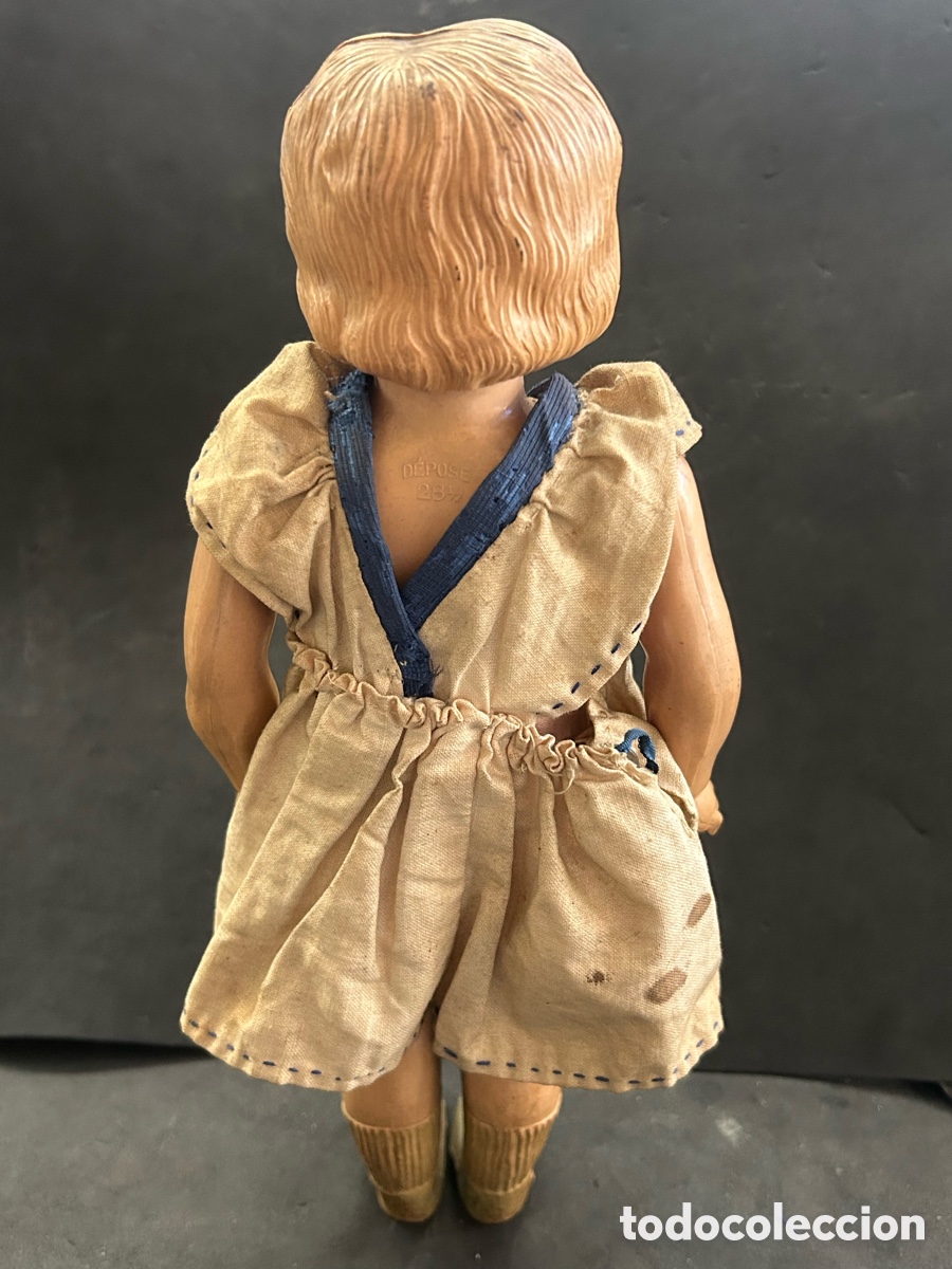 Mu&ntilde;eca espa&ntilde;ola clasica: Antigua Mu&ntilde;eca celuloide 27cm - Foto 3