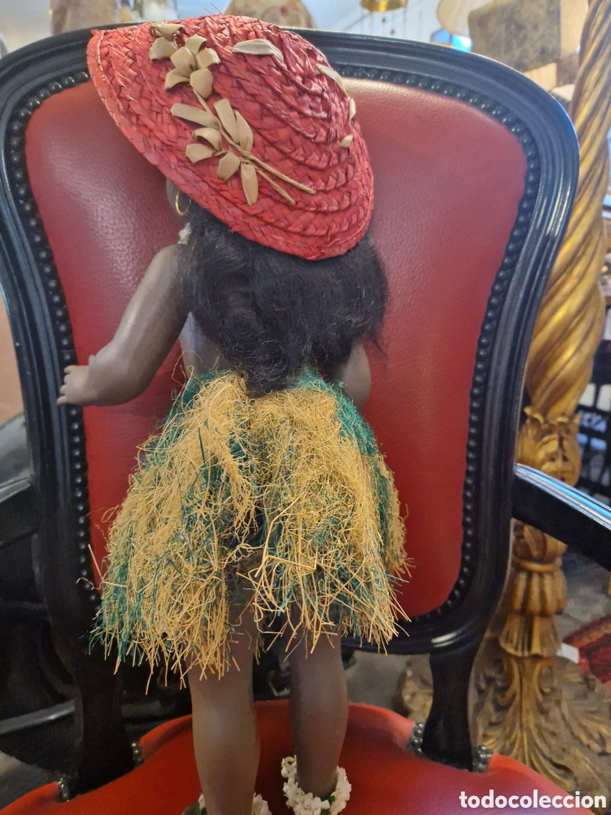 Mu&ntilde;eca espa&ntilde;ola clasica: Mu&ntilde;eca de celuloide LINDA de Icsa hawaiana - Foto 3