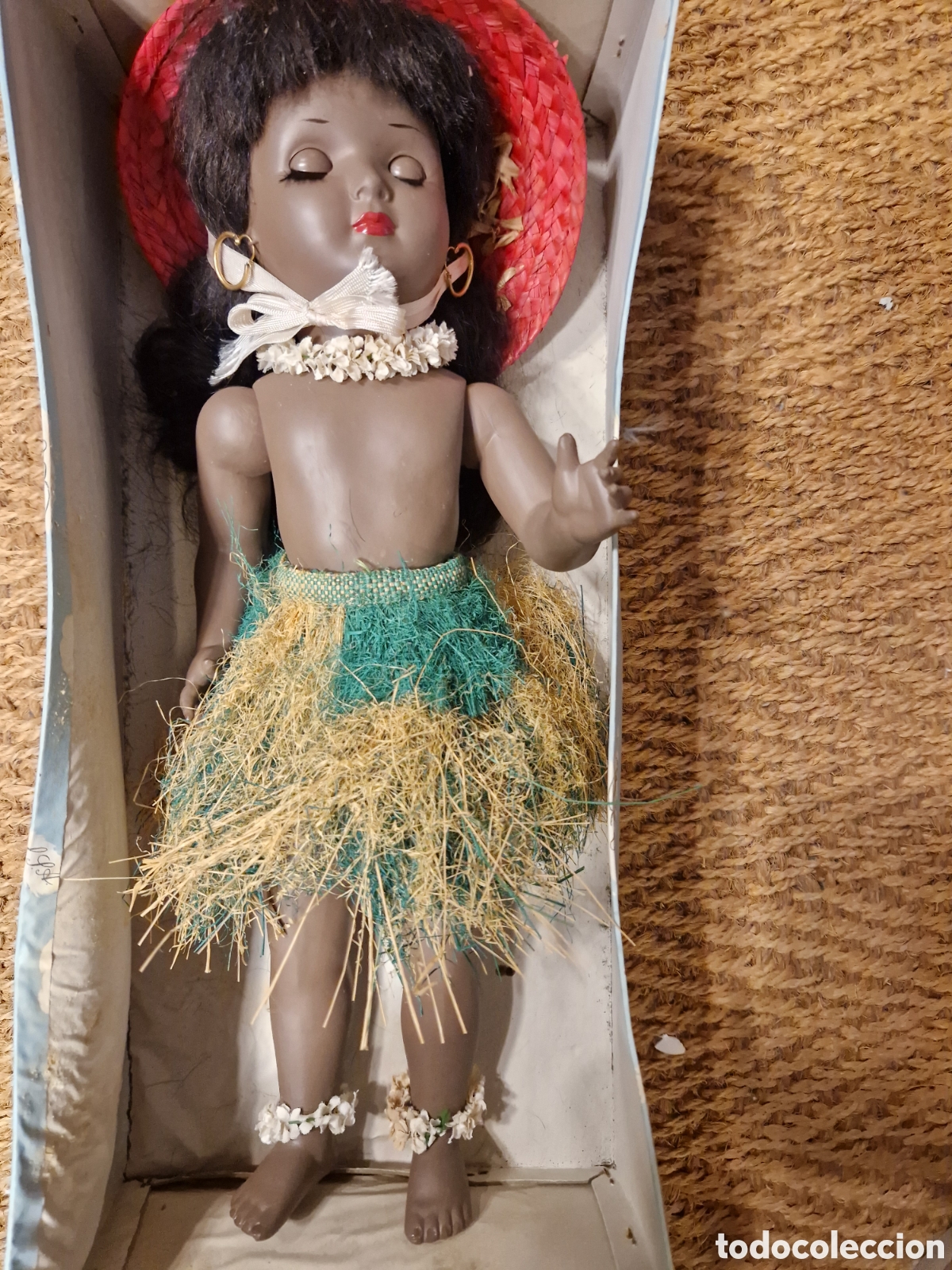 Mu&ntilde;eca espa&ntilde;ola clasica: Mu&ntilde;eca de celuloide LINDA de Icsa hawaiana - Foto 4