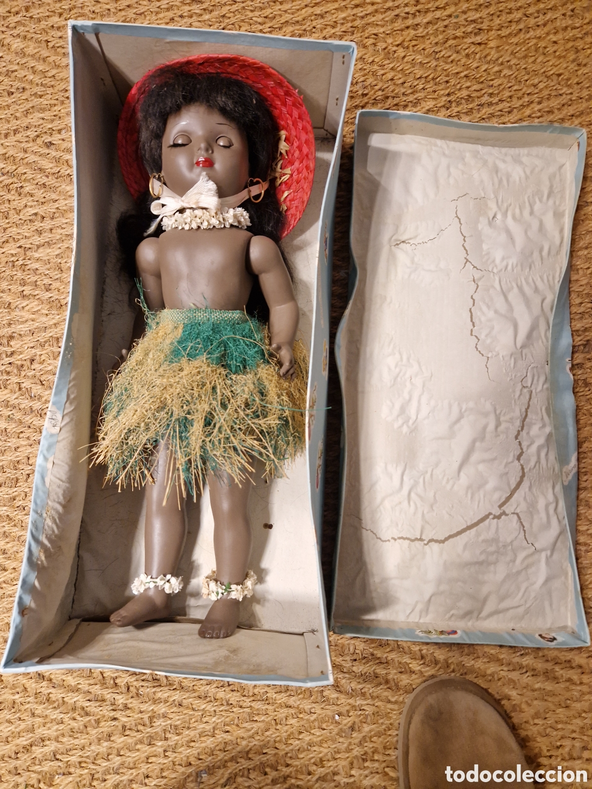 Mu&ntilde;eca espa&ntilde;ola clasica: Mu&ntilde;eca de celuloide LINDA de Icsa hawaiana - Foto 6