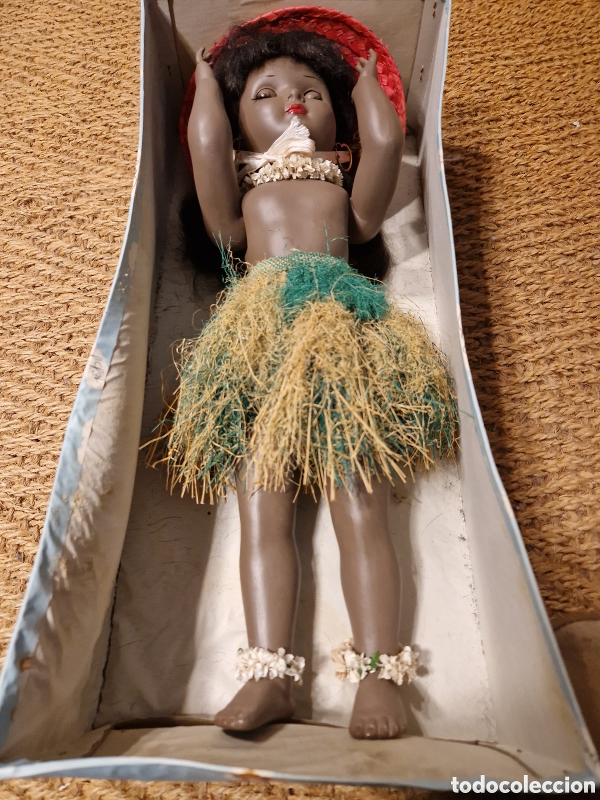 Mu&ntilde;eca espa&ntilde;ola clasica: Mu&ntilde;eca de celuloide LINDA de Icsa hawaiana - Foto 8