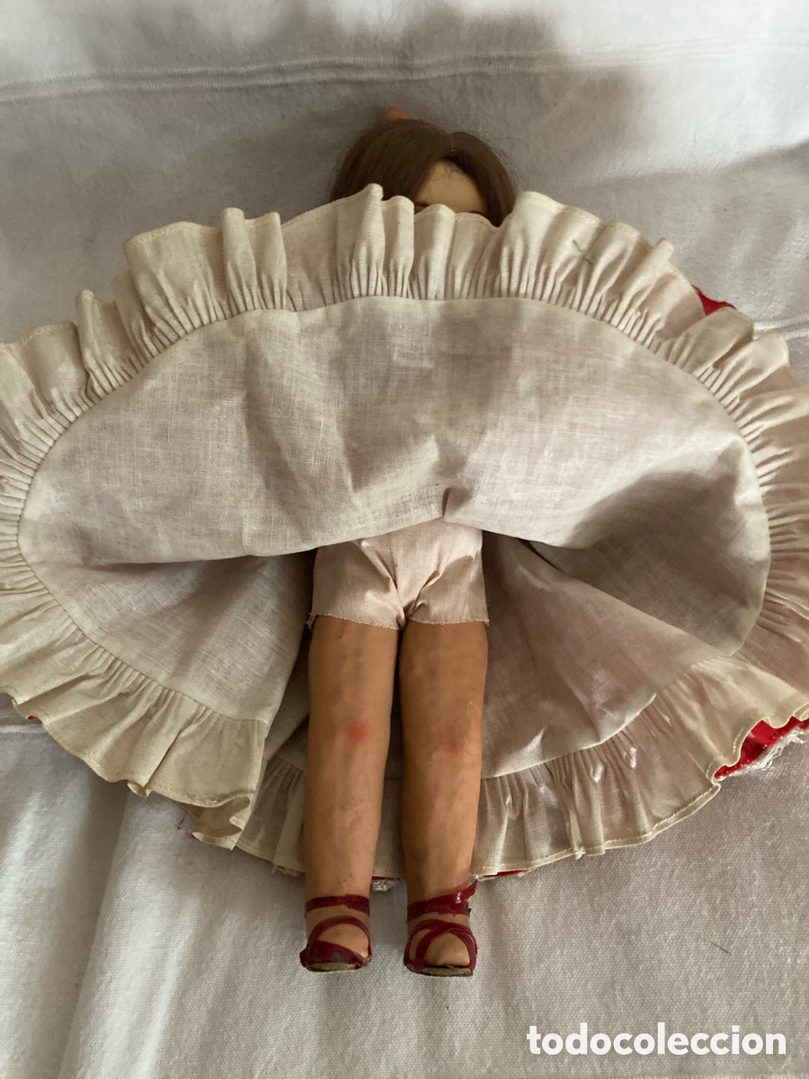 Mu&ntilde;eca espa&ntilde;ola clasica: Mu&ntilde;eca antigua de flamenca - Foto 3