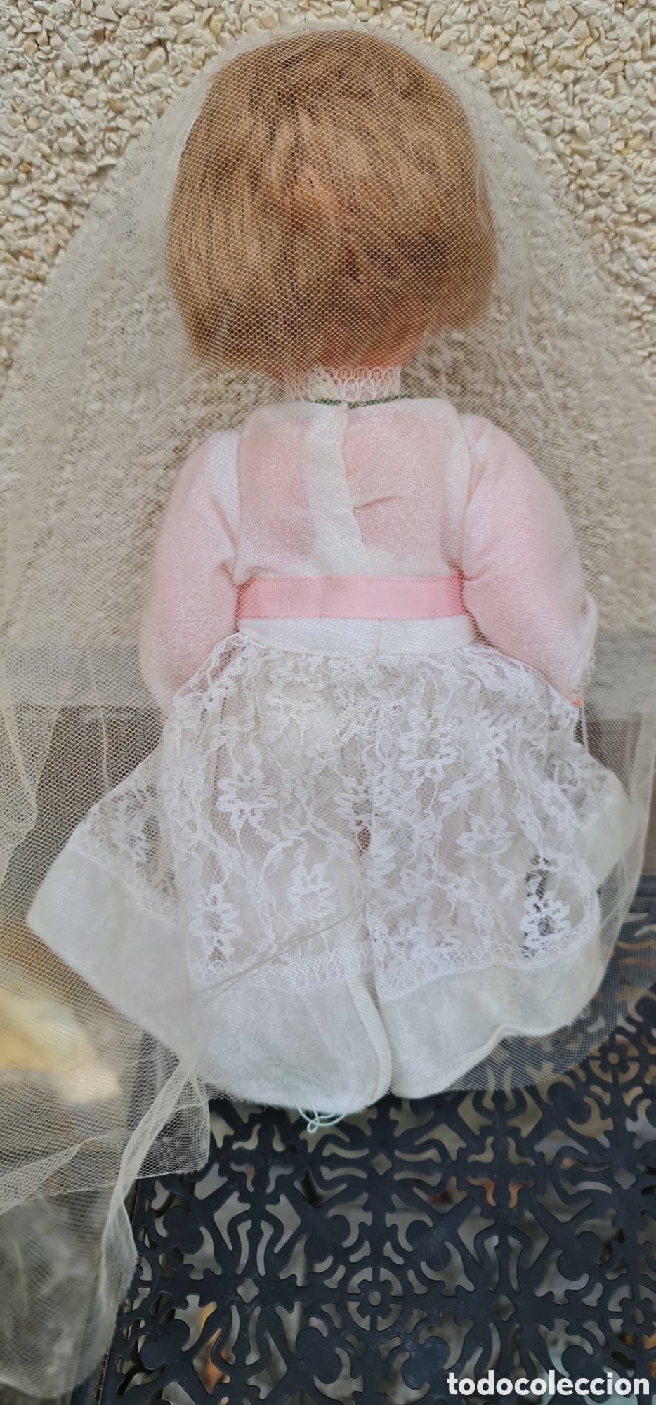 Mu&ntilde;eca espa&ntilde;ola clasica: Mu&ntilde;eca primera comuni&oacute;n a&ntilde;os 60-70 - Foto 3