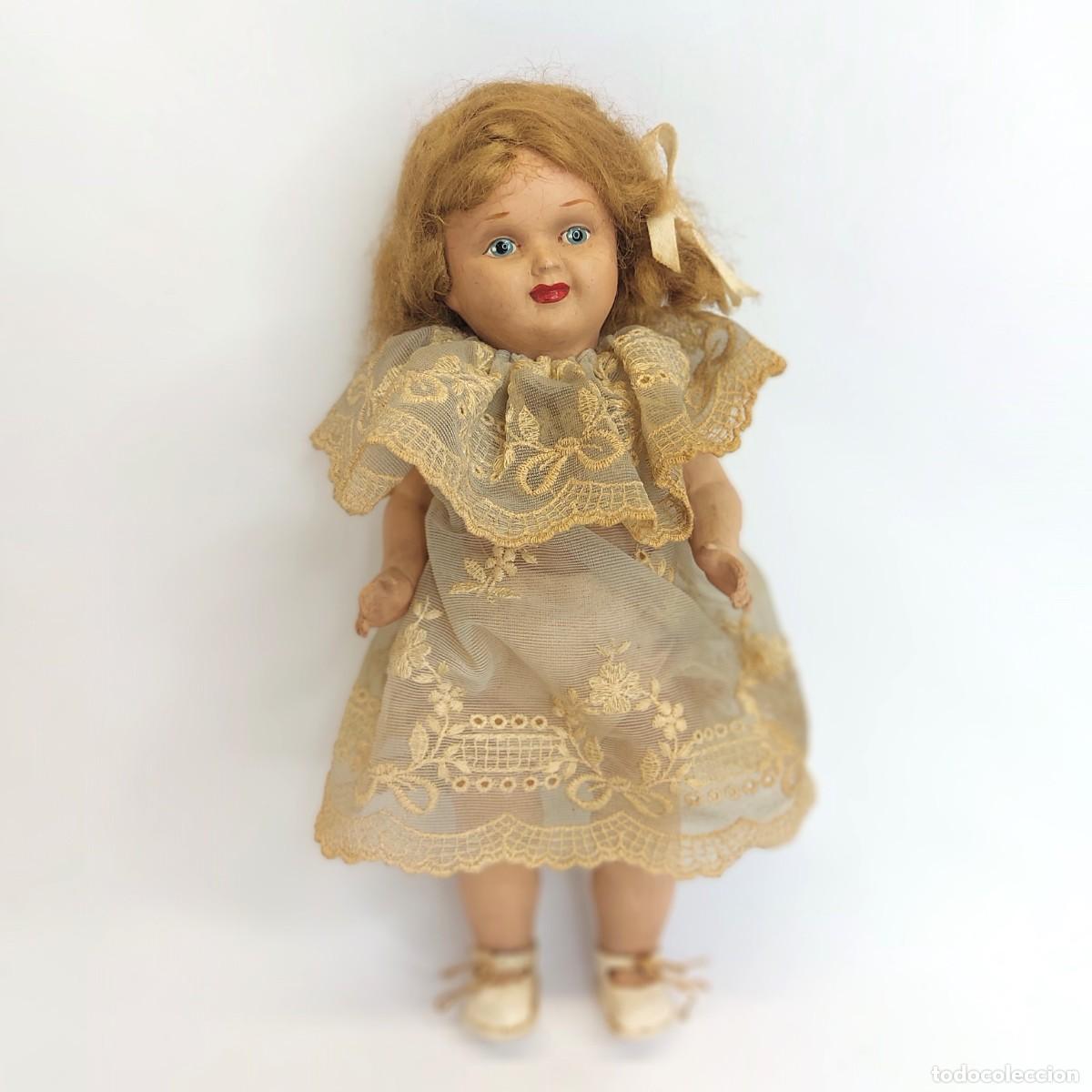 Mu&ntilde;eca espa&ntilde;ola clasica: MU&Ntilde;ECA DE CELULOIDE CON MARCA ICSA, MIDE 20cm. - Foto 1