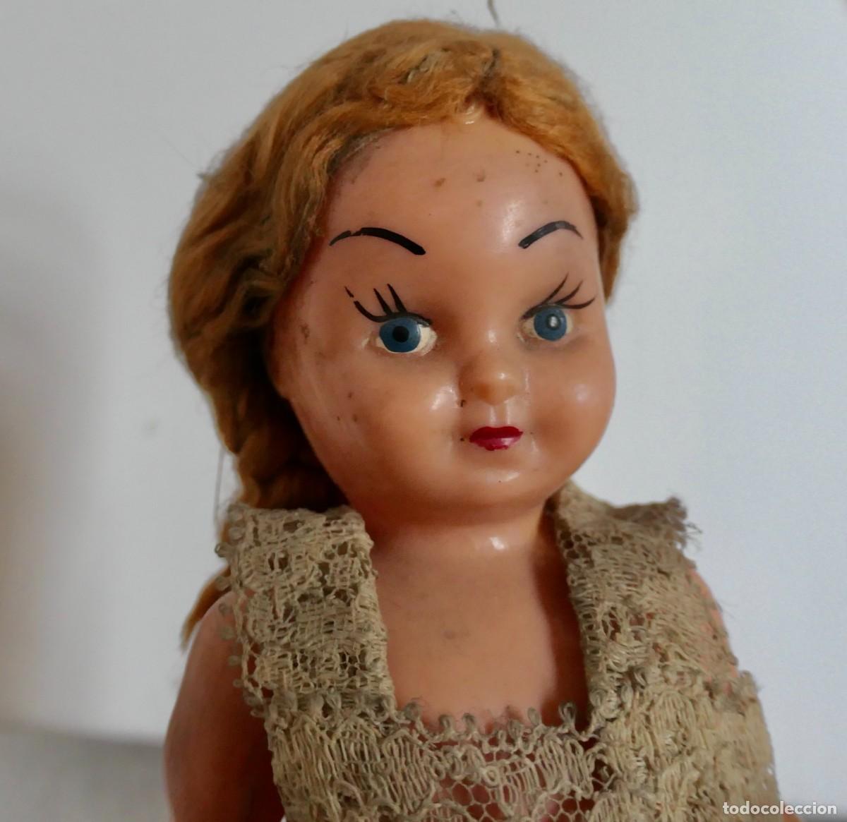 Mu&ntilde;eca espa&ntilde;ola clasica: ANTIGUA MU&Ntilde;ECA DE CELULOIDE - 16 cm - Foto 5