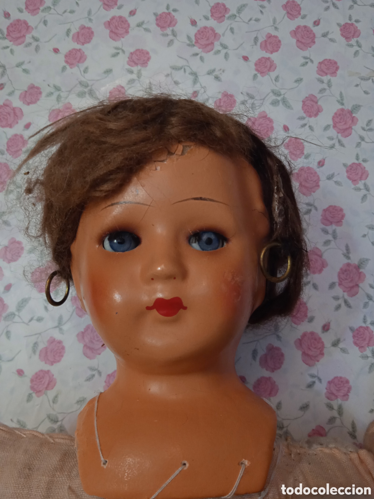 Mu&ntilde;eca espa&ntilde;ola clasica: Mu&ntilde;eca antigua. 52cm. - Foto 1