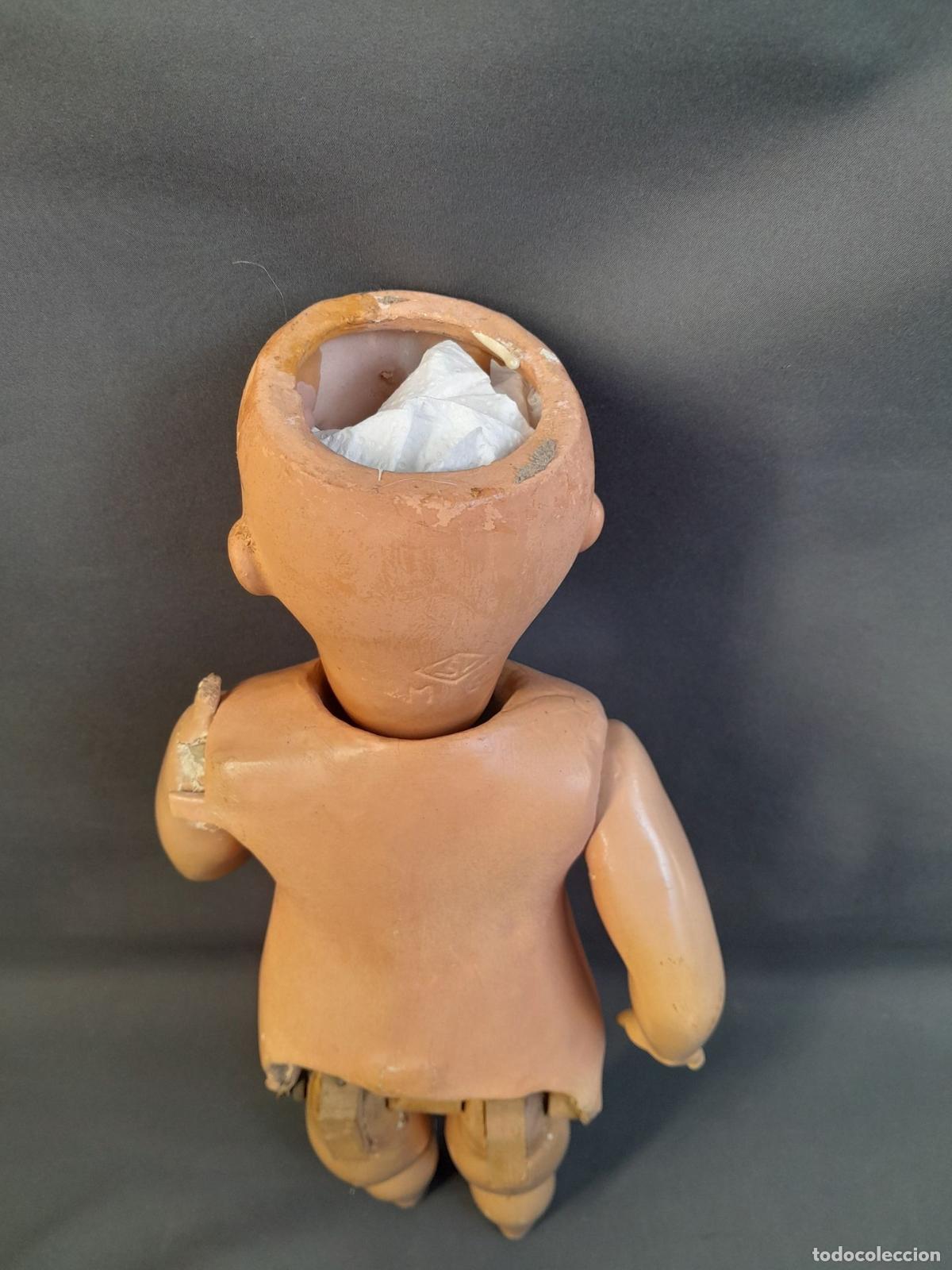 Mu&ntilde;eca espa&ntilde;ola clasica: MUNECA ANDADORA COMPOSICION. MARCA SV. CA 1940 - Foto 2