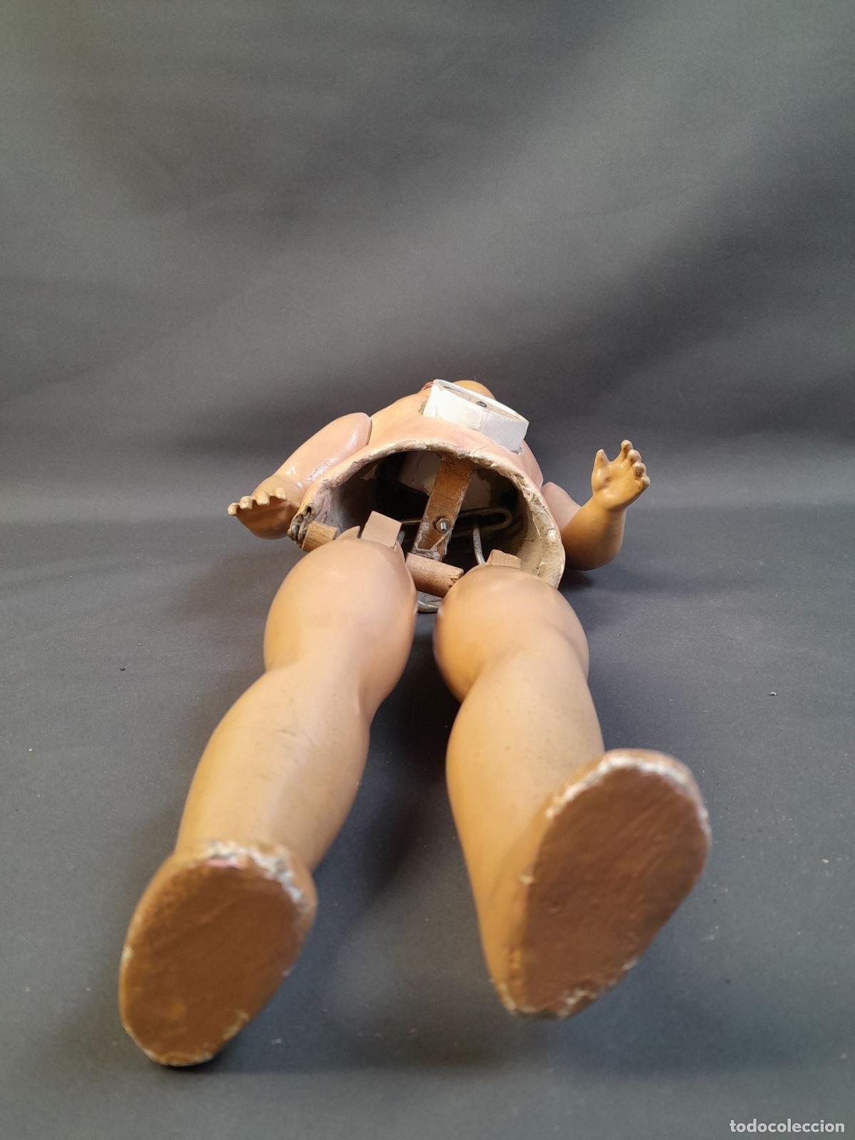 Mu&ntilde;eca espa&ntilde;ola clasica: MUNECA ANDADORA COMPOSICION. MARCA SV. CA 1940 - Foto 6