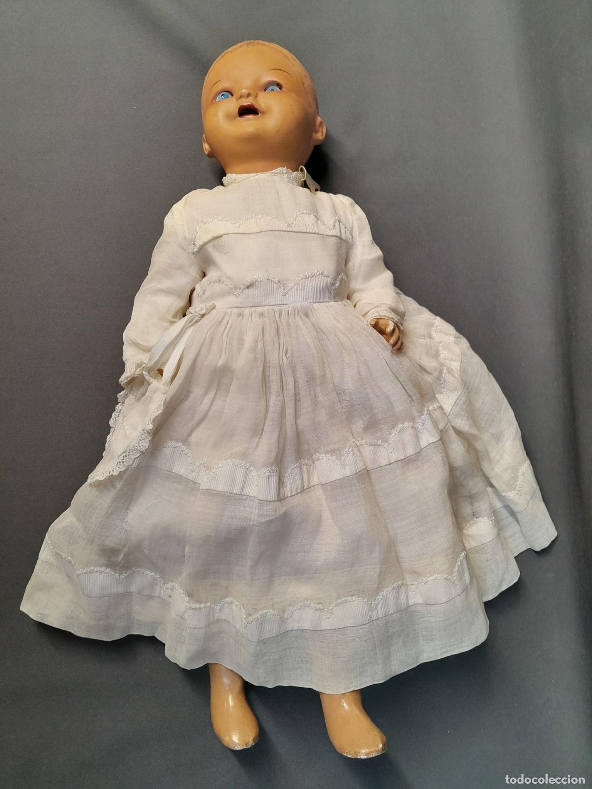Mu&ntilde;eca espa&ntilde;ola clasica: MUNECA ANDADORA COMPOSICION. MARCA SV. CA 1940 - Foto 10
