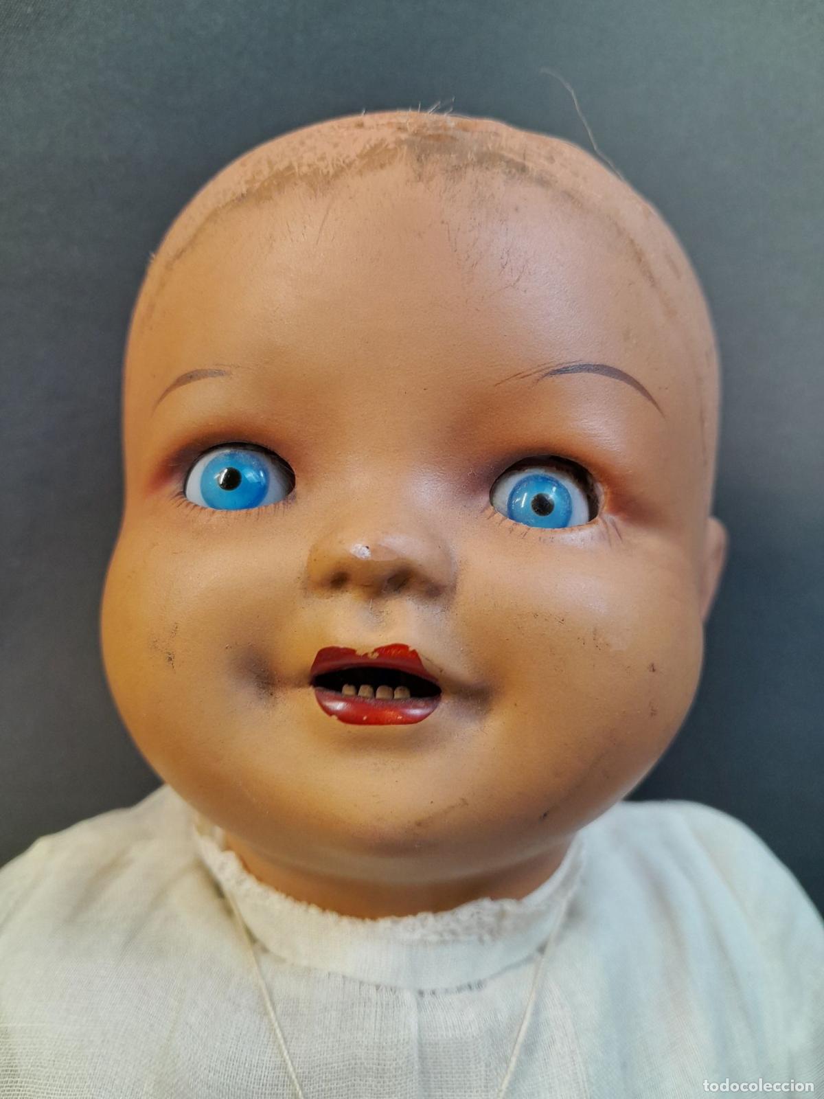 Mu&ntilde;eca espa&ntilde;ola clasica: MUNECA ANDADORA COMPOSICION. MARCA SV. CA 1940 - Foto 11