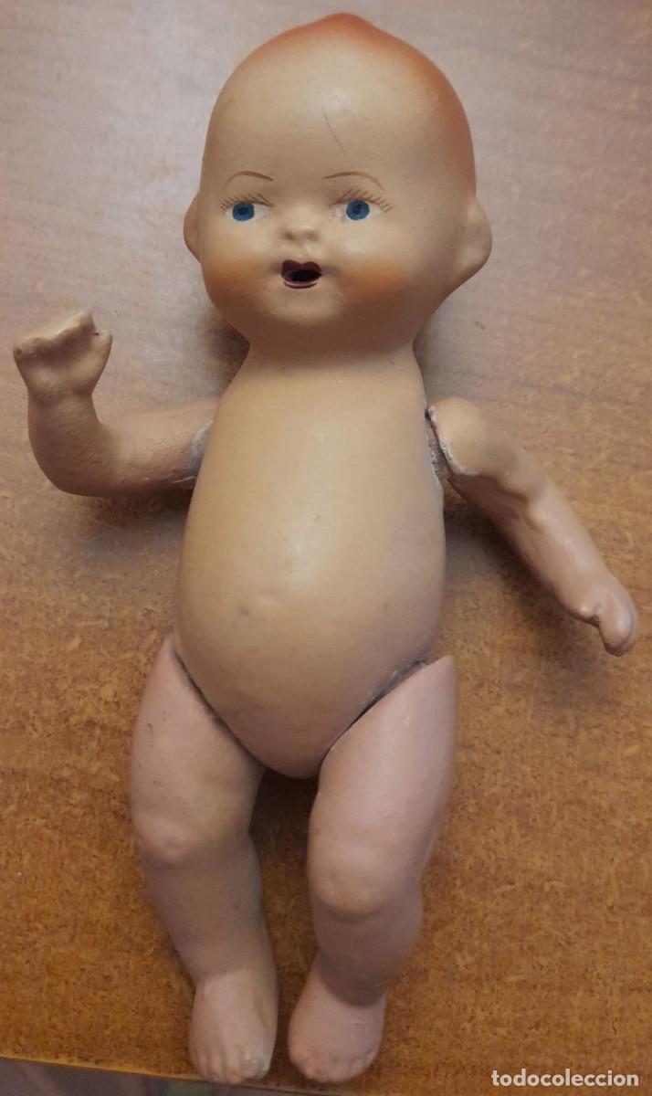 Mu&ntilde;eca espa&ntilde;ola clasica: PEQUE&Ntilde;O MU&Ntilde;ECO DE BARRO, 14 CMS. - Foto 1