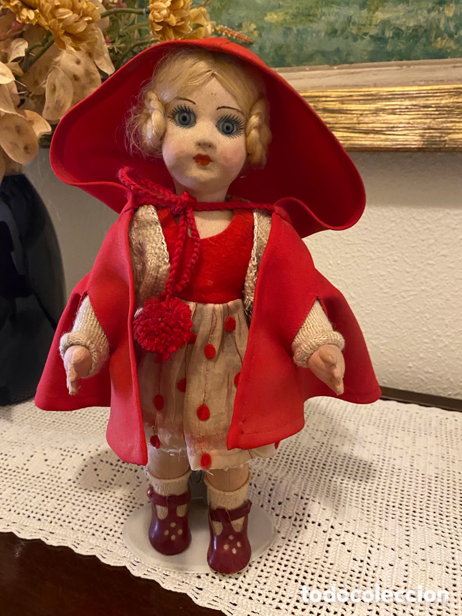 Mu&ntilde;eca espa&ntilde;ola clasica: Mu&ntilde;eca tipo lency caperucita roja - Foto 1