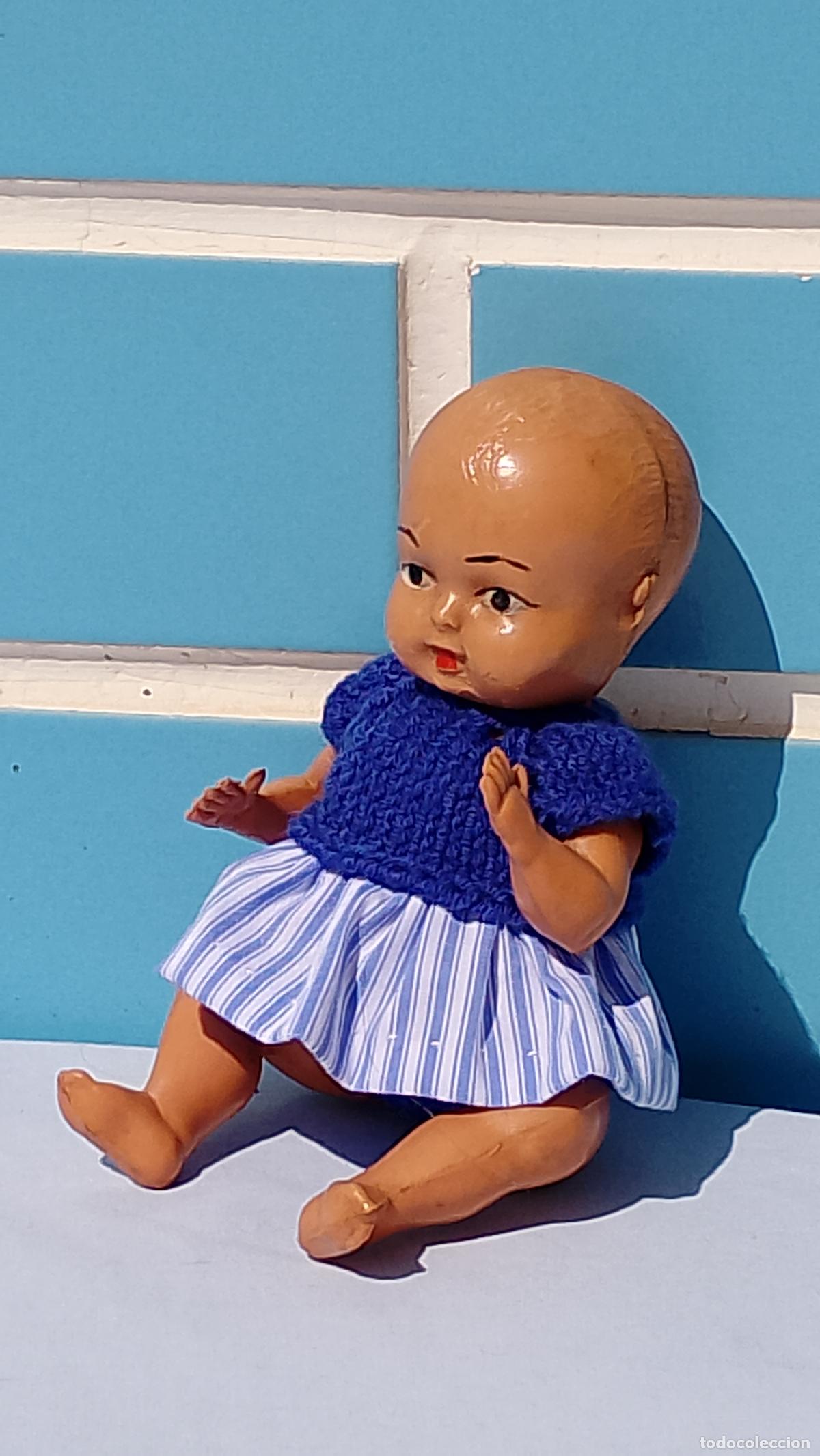 Mu&ntilde;eca espa&ntilde;ola clasica: Antiguo mu&ntilde;eco beb&eacute; de celuloide de los a&ntilde;os 50 - Foto 2