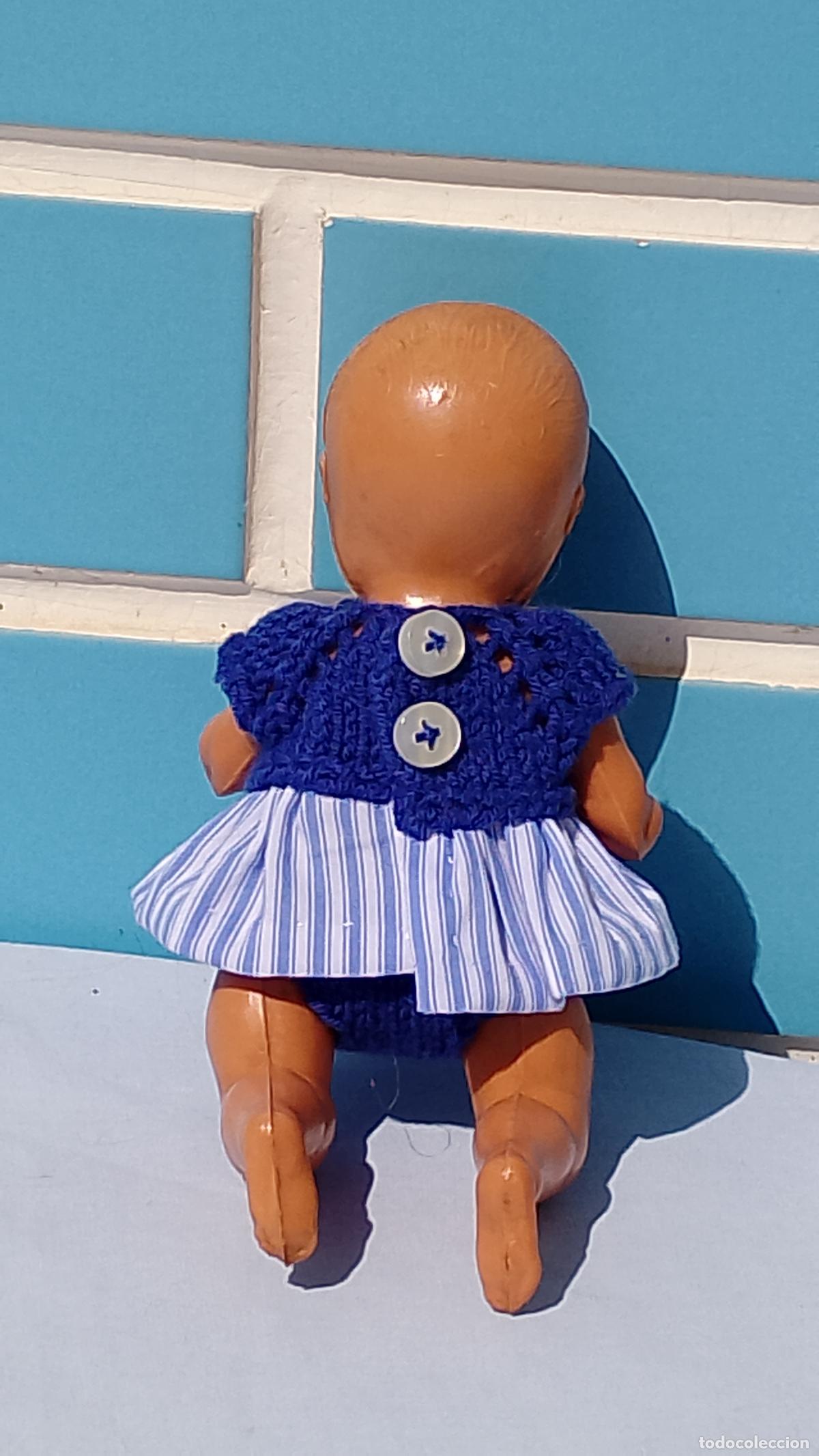 Mu&ntilde;eca espa&ntilde;ola clasica: Antiguo mu&ntilde;eco beb&eacute; de celuloide de los a&ntilde;os 50 - Foto 3