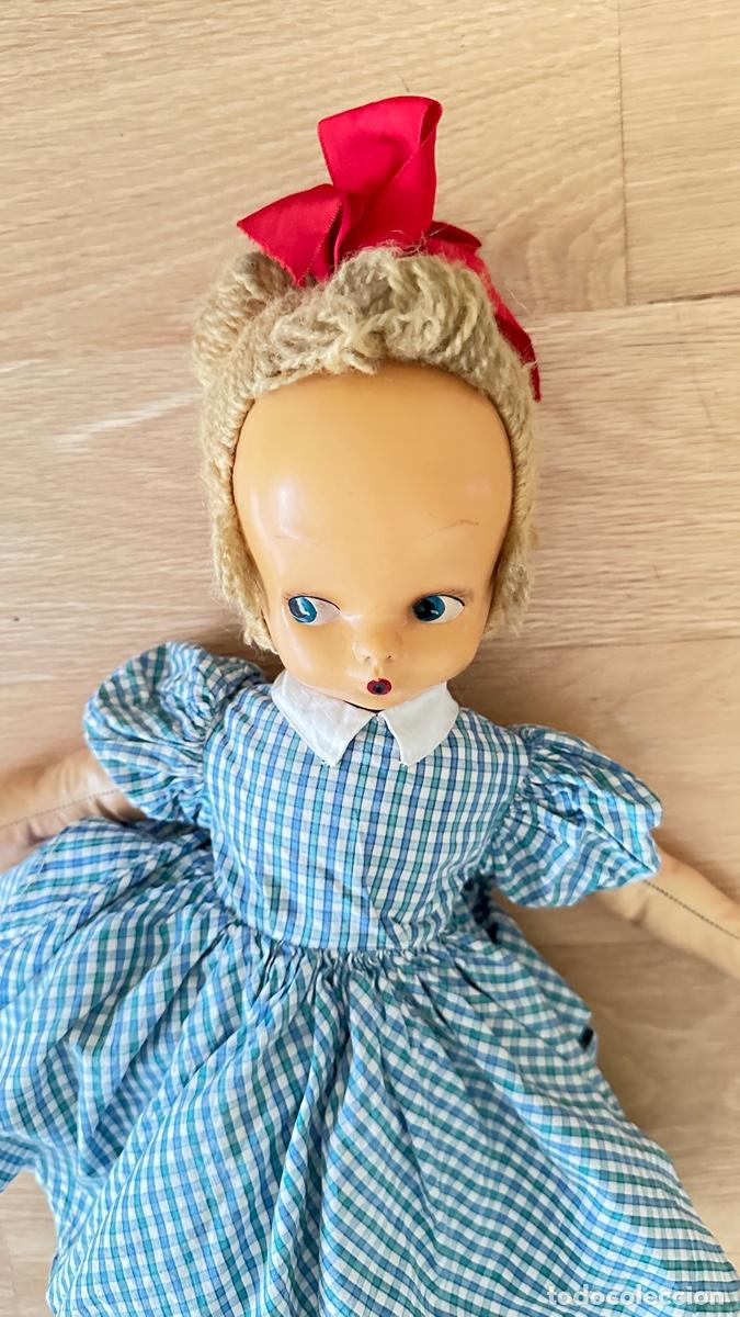 Mu&ntilde;eca espa&ntilde;ola clasica: MU&Ntilde;ECA DE COLECCION CARA DE CELULOIDE, A&Ntilde;OS 50. - Foto 3