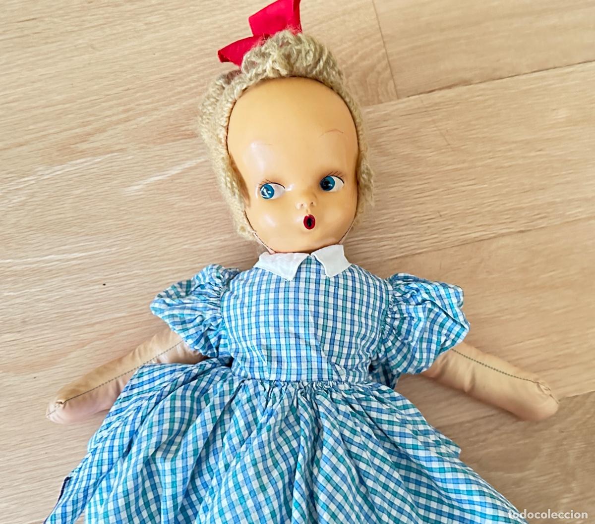 Mu&ntilde;eca espa&ntilde;ola clasica: MU&Ntilde;ECA DE COLECCION CARA DE CELULOIDE, A&Ntilde;OS 50. - Foto 6