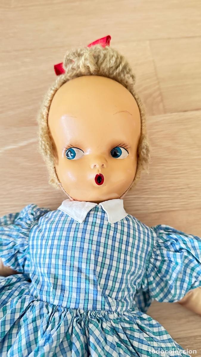 Mu&ntilde;eca espa&ntilde;ola clasica: MU&Ntilde;ECA DE COLECCION CARA DE CELULOIDE, A&Ntilde;OS 50. - Foto 9