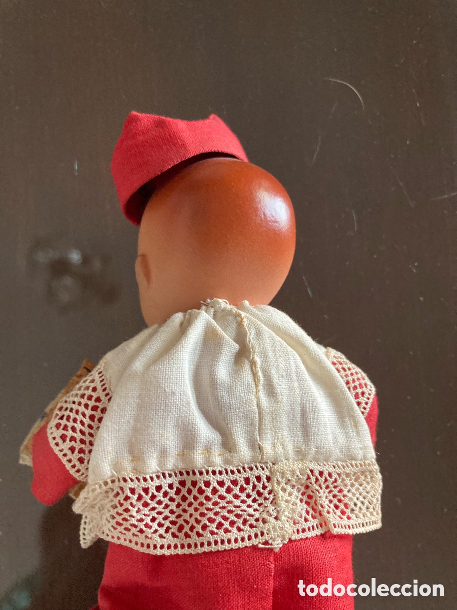 Mu&ntilde;eca espa&ntilde;ola clasica: Mu&ntilde;eco de barro monaguillo 14cm - Foto 3