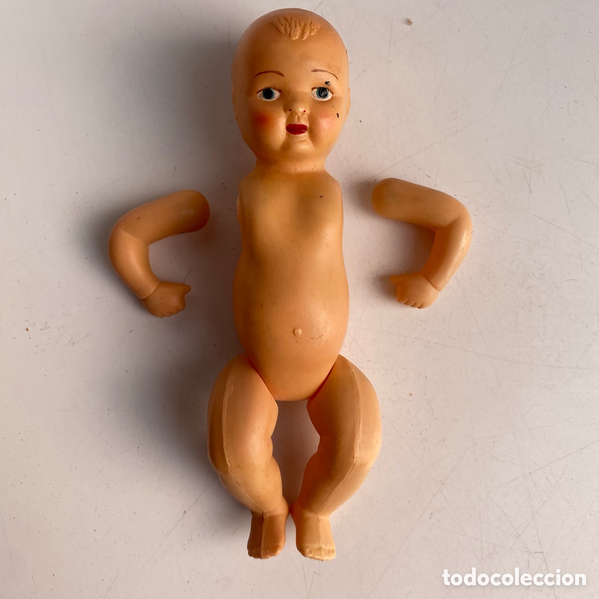 Mu&ntilde;eca espa&ntilde;ola clasica: Mu&ntilde;eco bebe celuloide - Foto 1
