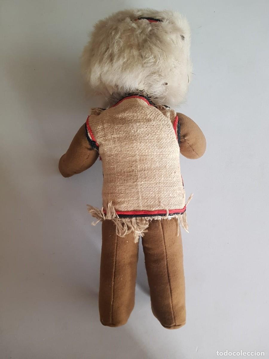 Mu&ntilde;eca espa&ntilde;ola clasica: Antigua mu&ntilde;eca negra de fieltro - Foto 5
