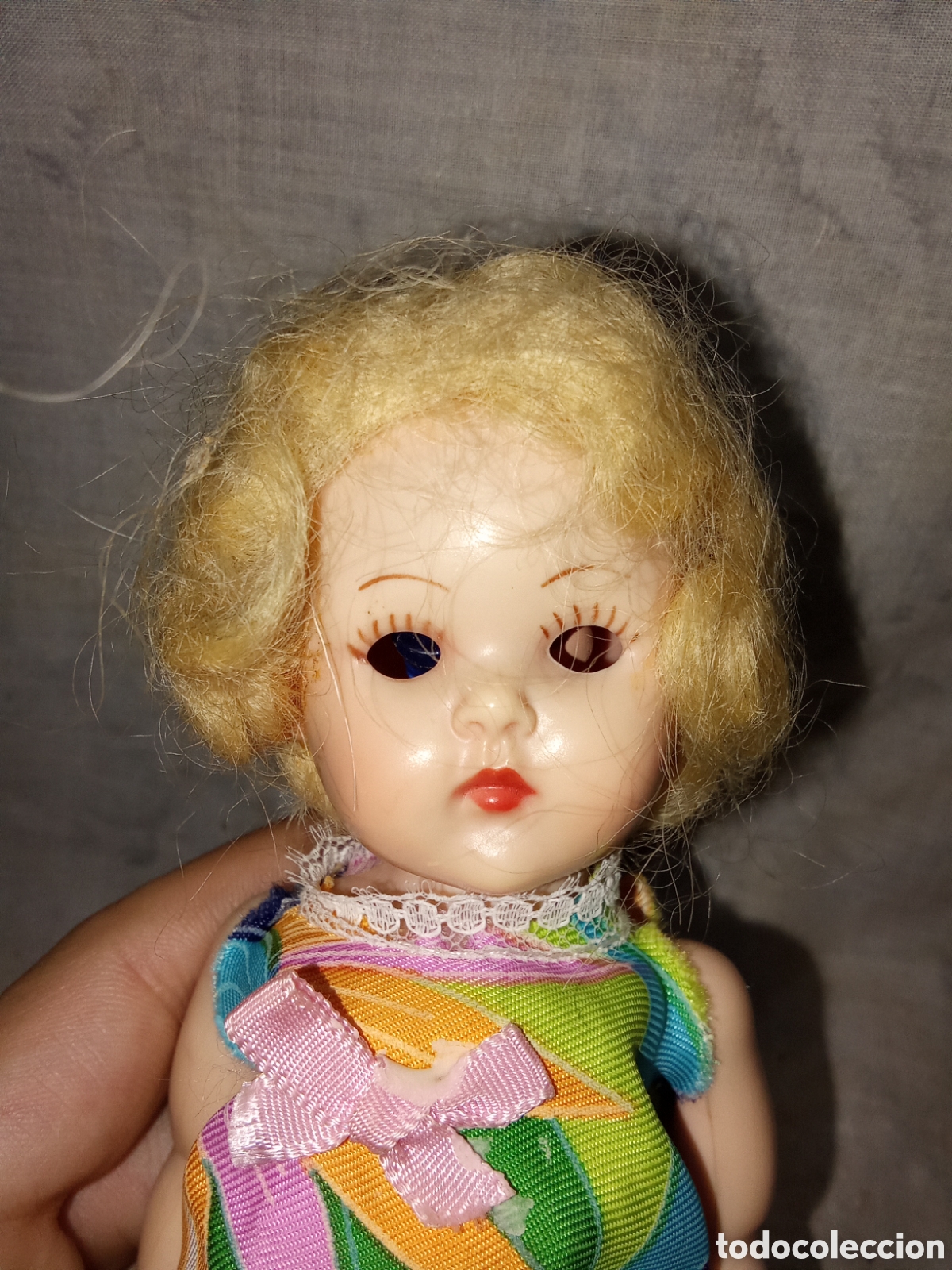 Mu&ntilde;eca espa&ntilde;ola clasica: MU&Ntilde;ECA DE CELULOIDE INGLESA MISS ROSEBUD - Foto 2