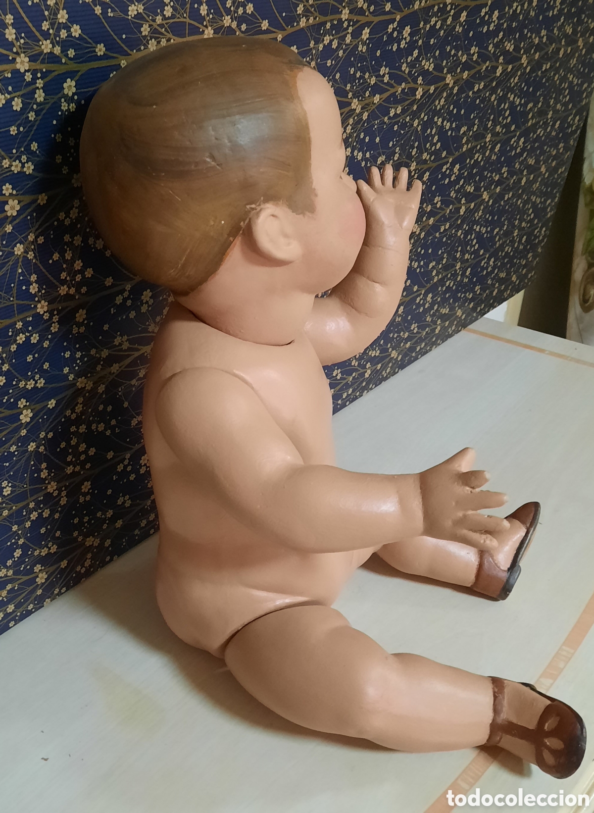 Mu&ntilde;eca espa&ntilde;ola clasica: Antiguo mu&ntilde;eco de ceramica - Foto 7