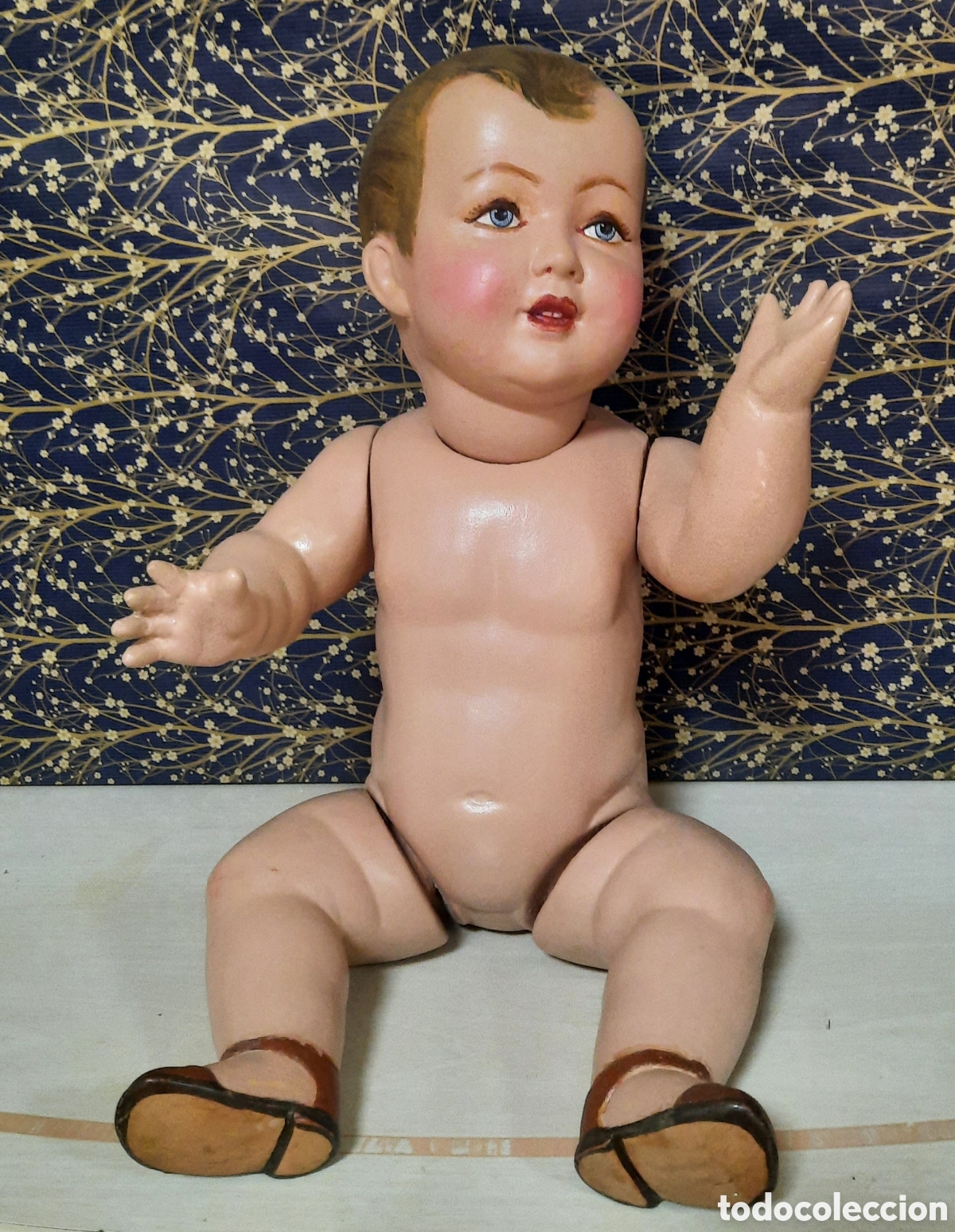 Mu&ntilde;eca espa&ntilde;ola clasica: Antiguo mu&ntilde;eco de ceramica - Foto 6