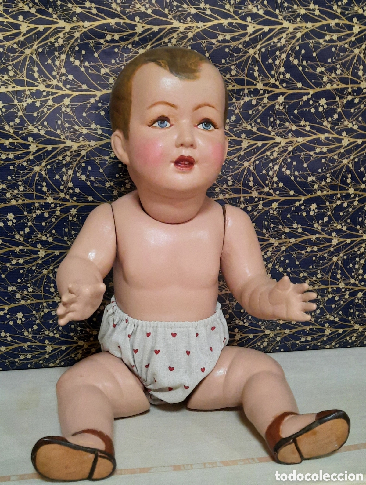 Mu&ntilde;eca espa&ntilde;ola clasica: Antiguo mu&ntilde;eco de ceramica - Foto 5