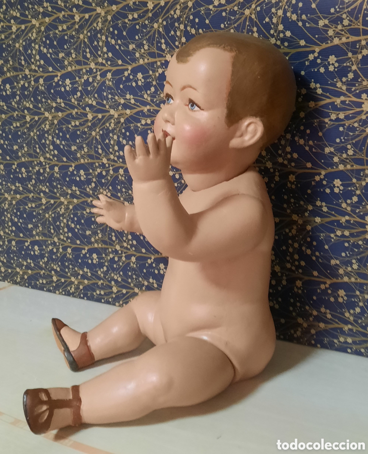 Mu&ntilde;eca espa&ntilde;ola clasica: Antiguo mu&ntilde;eco de ceramica - Foto 8