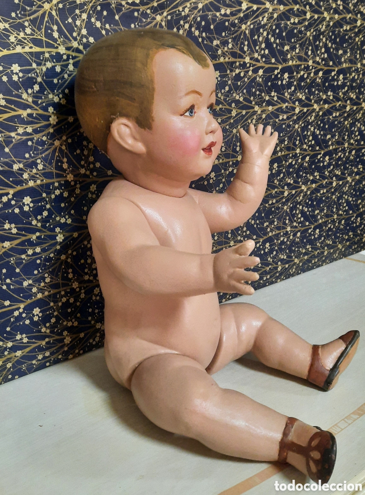 Mu&ntilde;eca espa&ntilde;ola clasica: Antiguo mu&ntilde;eco de ceramica - Foto 9