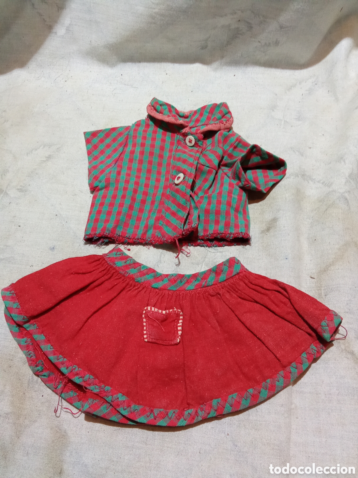 Mu&ntilde;eca espa&ntilde;ola clasica: BONITO CONJUNTO PARA MU&Ntilde;ECA ANTIGUA - Foto 1