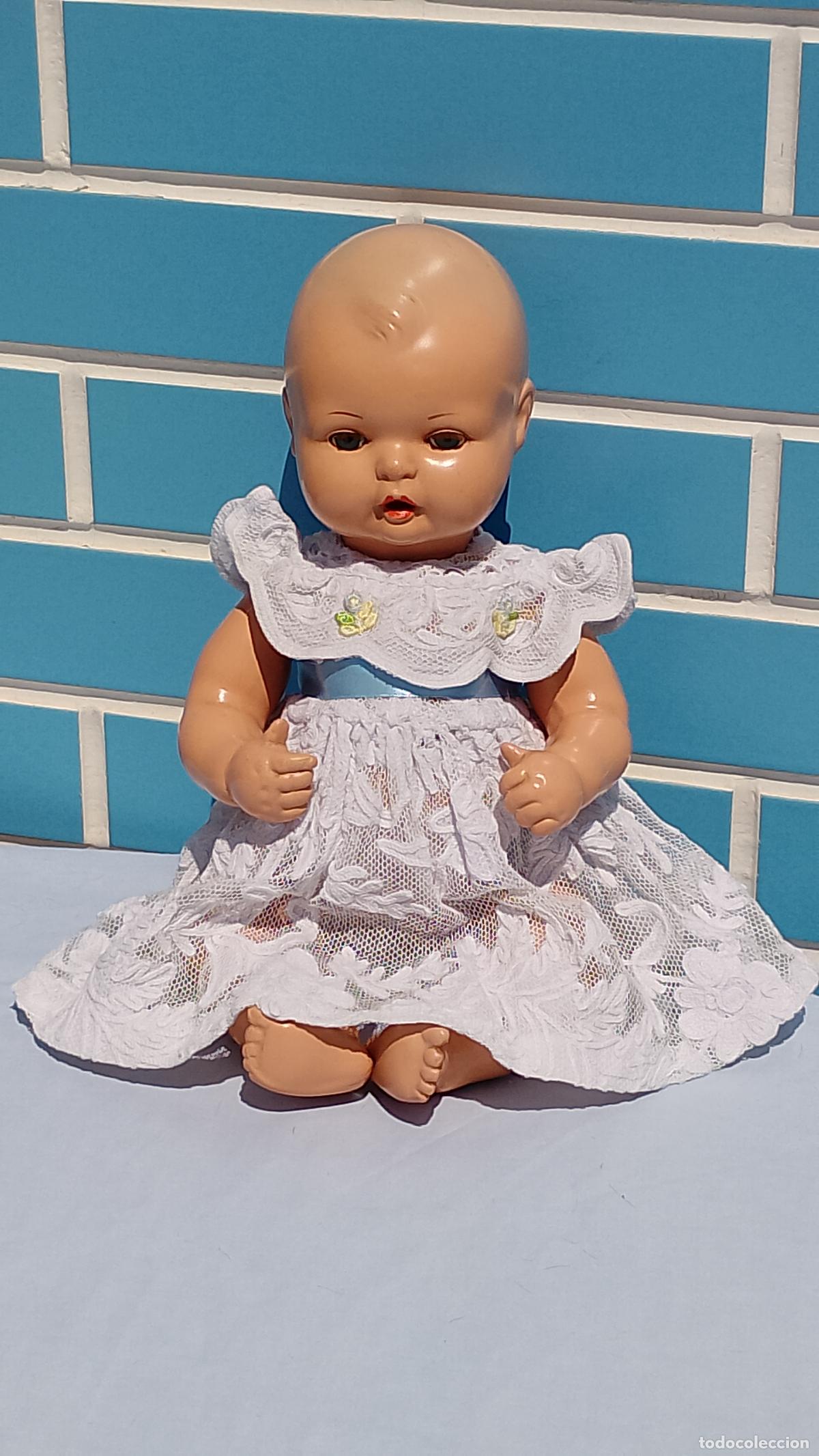 Mu&ntilde;eca espa&ntilde;ola clasica: Antiguo mu&ntilde;eco beb&eacute; de celuloide de los a&ntilde;os 50 - Foto 2