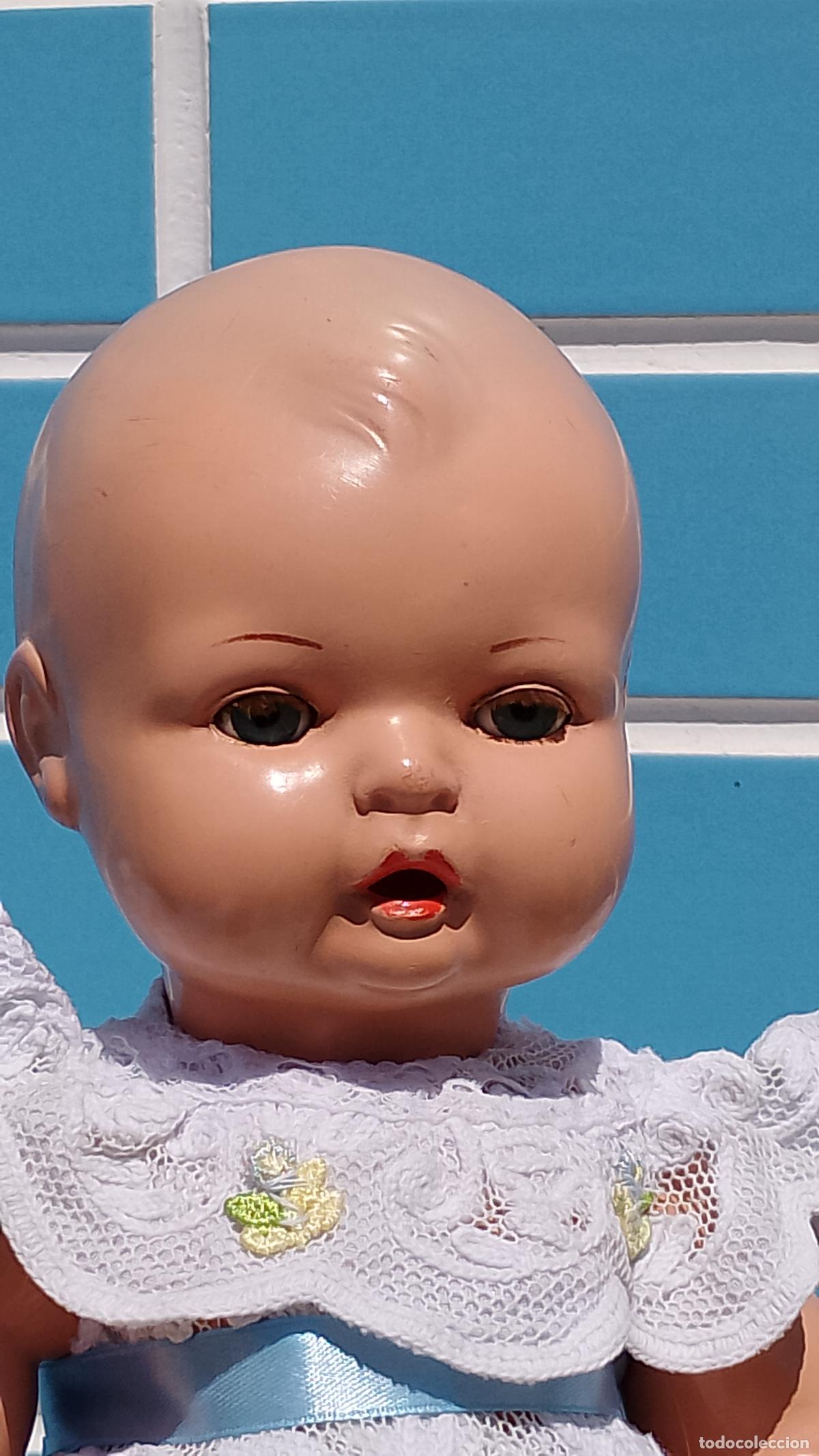 Mu&ntilde;eca espa&ntilde;ola clasica: Antiguo mu&ntilde;eco beb&eacute; de celuloide de los a&ntilde;os 50 - Foto 3
